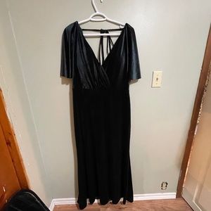 Velvet Green Bridesmaid Dress